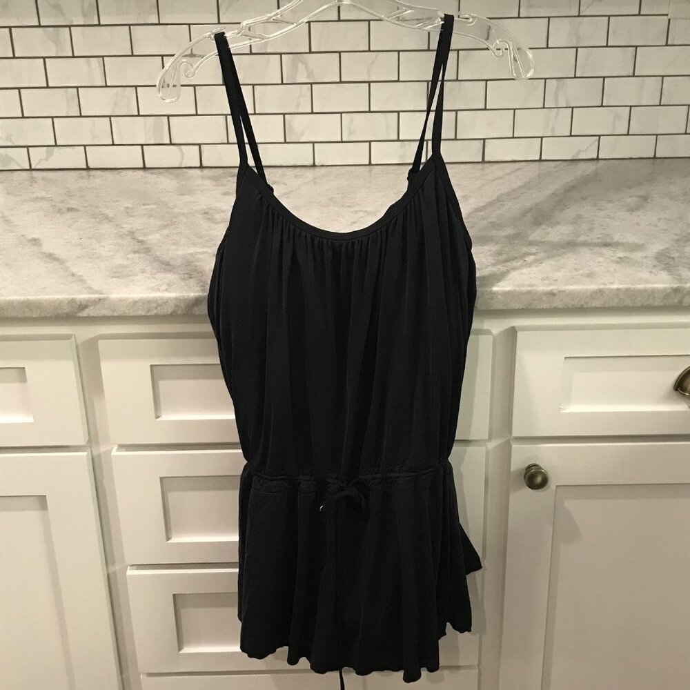 Beach House One Piece Womens 14 Black Swimsuit Romper Swim Dress Beach‎ Resort